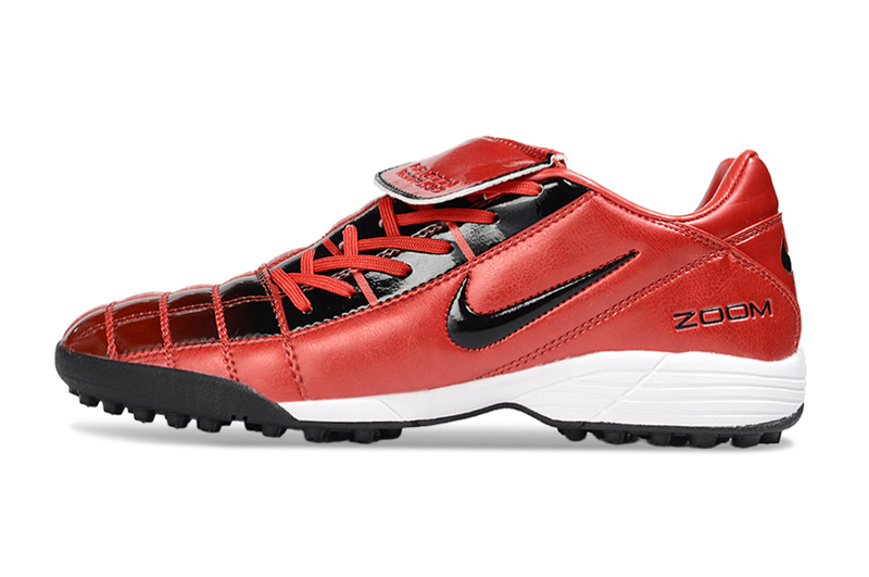 Chuteira Society Nike Air Zoom Total 90 II - Prata e Azul