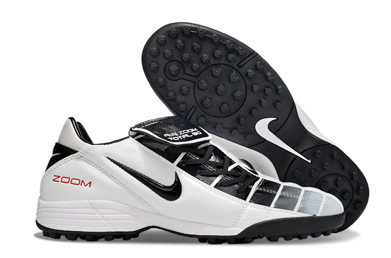 Chuteira Society Nike Air Zoom Total 90 II - Prata e Azul