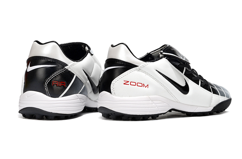 Chuteira Society Nike Air Zoom Total 90 II - Prata e Azul