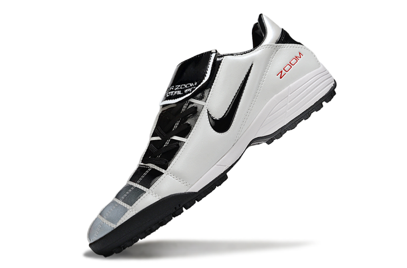 Chuteira Society Nike Air Zoom Total 90 II - Prata e Azul