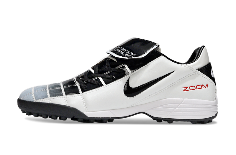 Chuteira Society Nike Air Zoom Total 90 II - Prata e Azul