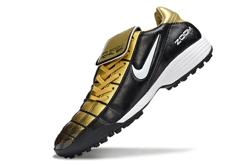 Chuteira Society Nike Air Zoom Total 90 II - Prata e Azul