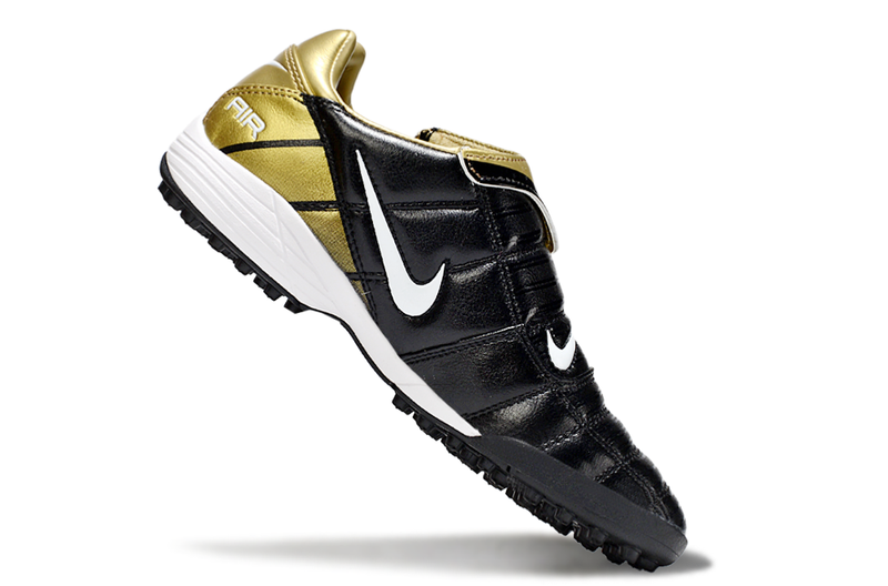 Chuteira Society Nike Air Zoom Total 90 II - Prata e Azul