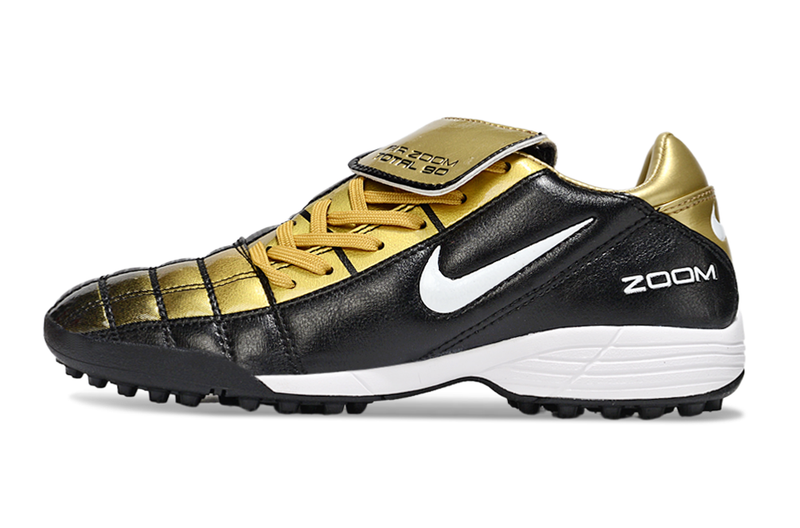 Chuteira Society Nike Air Zoom Total 90 II - Prata e Azul