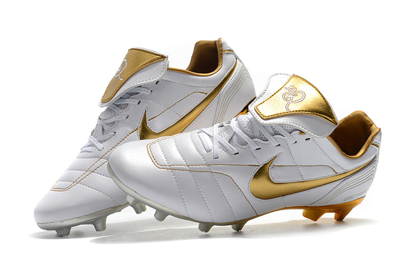 Chuteira Nike Tiempo Legend R10 Elite Edição Especial - Dourada