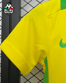 Kit Infantil Brasil Home 2025 - Modelo Futebol Feminino