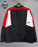 Corta-Vento Nike Preto, Vermelho e Branco