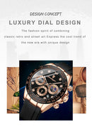 Relógio de pulso masculino de luxo POEDAGAR, cronógrafo, data, quartzo de alta qualidade, à prova d'água, luminoso, estilo militar.