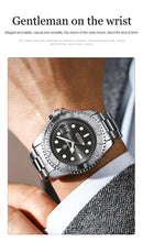 Relógio masculino de luxo POEDAGAR, à prova d'água, com data luminosa, em aço inoxidável, estilo esportivo e moderno, com mecanismo de quartzo.