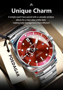 Relógio de pulso masculino POEDAGAR Fashion, cronógrafo, data, aço inoxidável, quartzo, à prova d'água, luminoso, para negócios.