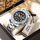 Relógio masculino de luxo POEDAGAR, à prova d'água, com data luminosa, em aço inoxidável, estilo esportivo e moderno, com mecanismo de quartzo.